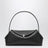 T-lock bag in black grained leather