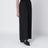 Black drawstring wool trousers