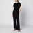 Black trousers in viscose