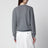 Klassischer Kaschmirpullover mit Rundhals grau meliert