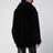 Chocolate brown zip-up shearling jacket