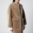 Hazelnut reversible shearling coat