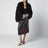 Short chocolate brown fur jacket