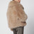 Short caramel fur jacket