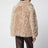 Short hazelnut fur jacket