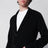Black cotton cardigan jacket