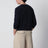 Navy blue cotton crewneck sweater