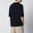 Navy blue cotton knit T-shirt