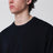 Navy blue cotton knit T-shirt