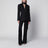 Black virgin wool tuxedo jacket with satin lapels