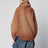Pullover aus Wolle und Kaschmir in Camel mit asymmetrischem Reißverschluss
