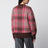 Pullover aus Mohairmischung mit Karomuster in Kaffee/Rosa