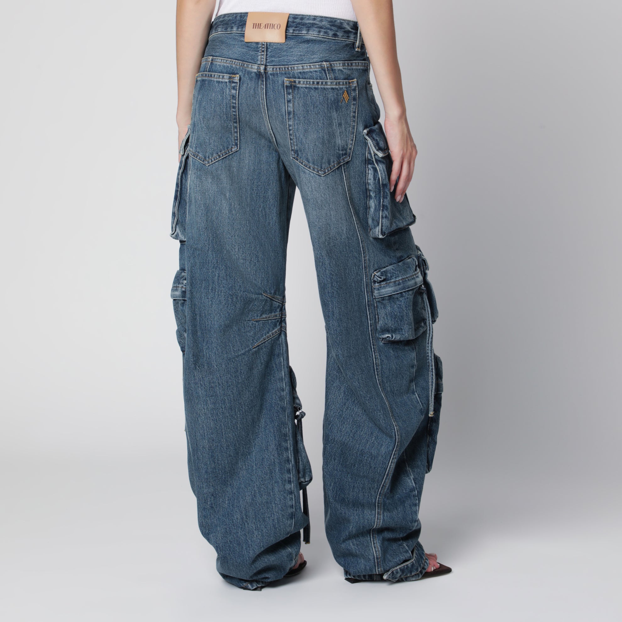 Pantaloni cargo Fern washed blu