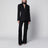 Pantalone tuxedo nero in lana vergine