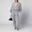 Pantaloni jogger lunghi in jersey di cotone grigio melange