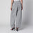 Pantaloni jogger lunghi in jersey di cotone grigio melange