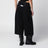 Jean large en denim noir avec cristaux