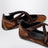 Ballerines Floor 01 en suède brun à brides