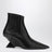 Bottines Cheope à talon compensé en cuir noir