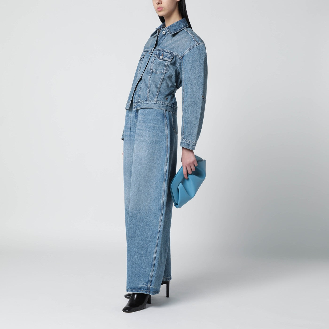 Pochette Emera bleu céruléen