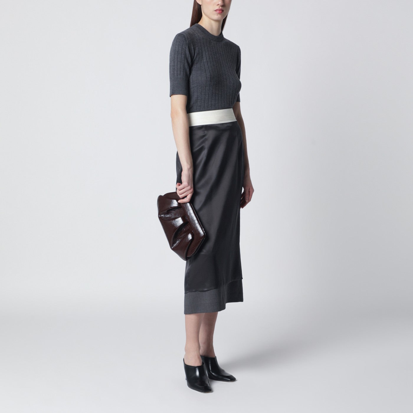 Pochette Emera marron chocolat