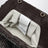 Clutch Bios in pelle vegana arricciata marrone