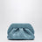 Blue ruched vegan leather Bios clutch