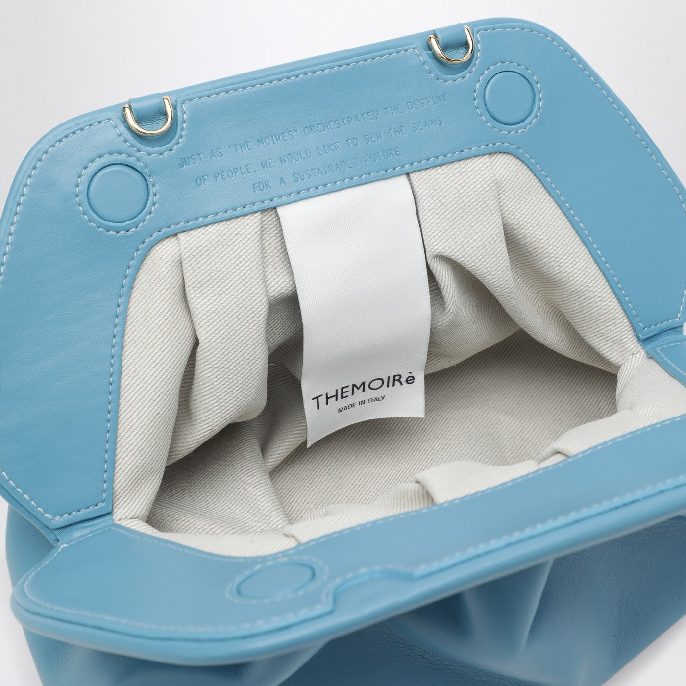 Pochette Tia bleu céruléen