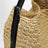Borsa tote con dettagli a cintura in rafia naturale