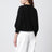 Black cotton crew neck jumper