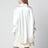 Chemise blanche/champagne en viscose brillante