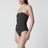 Costume intero senza spalline verde scuro