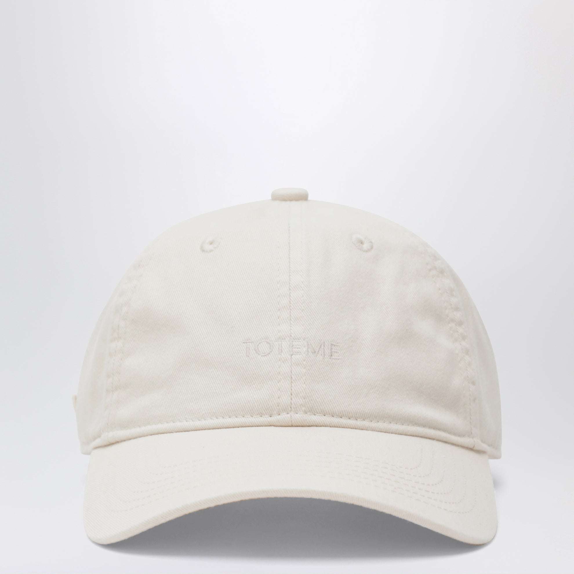 Casquette de baseball ivoire en coton