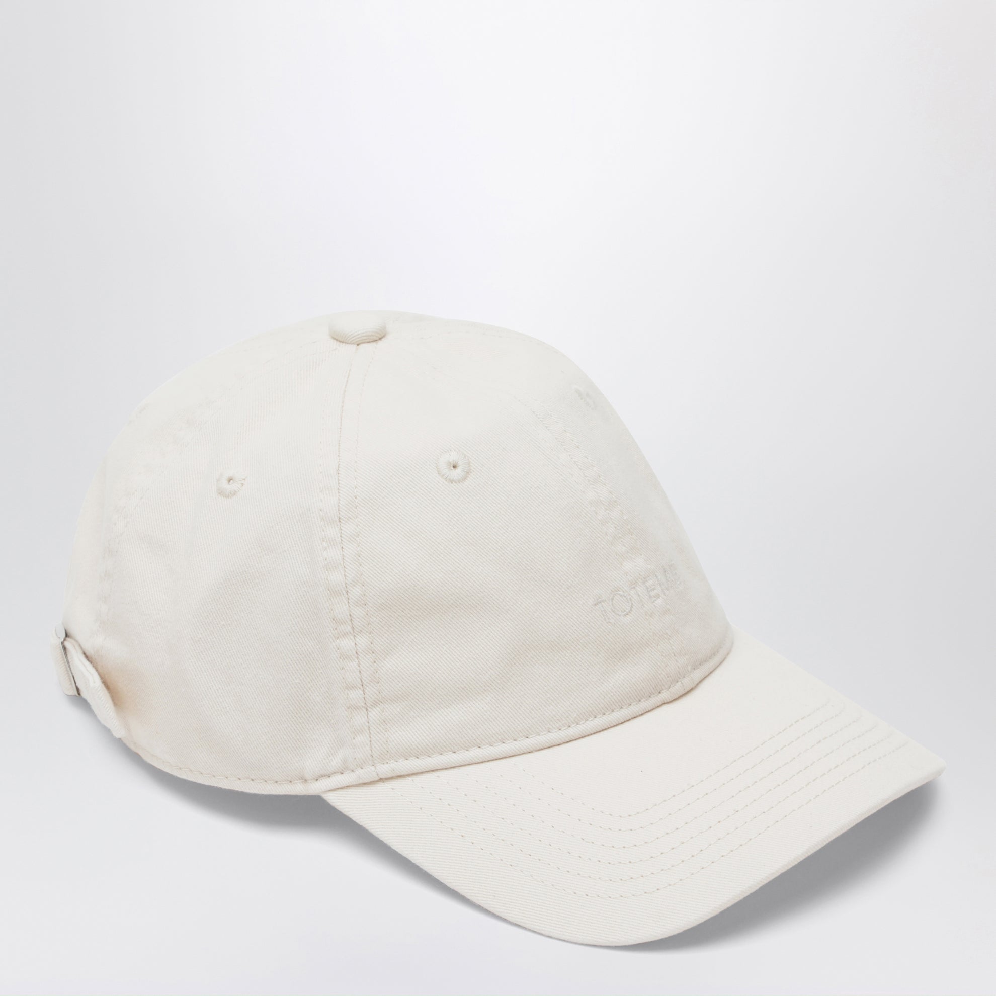 Casquette de baseball ivoire en coton