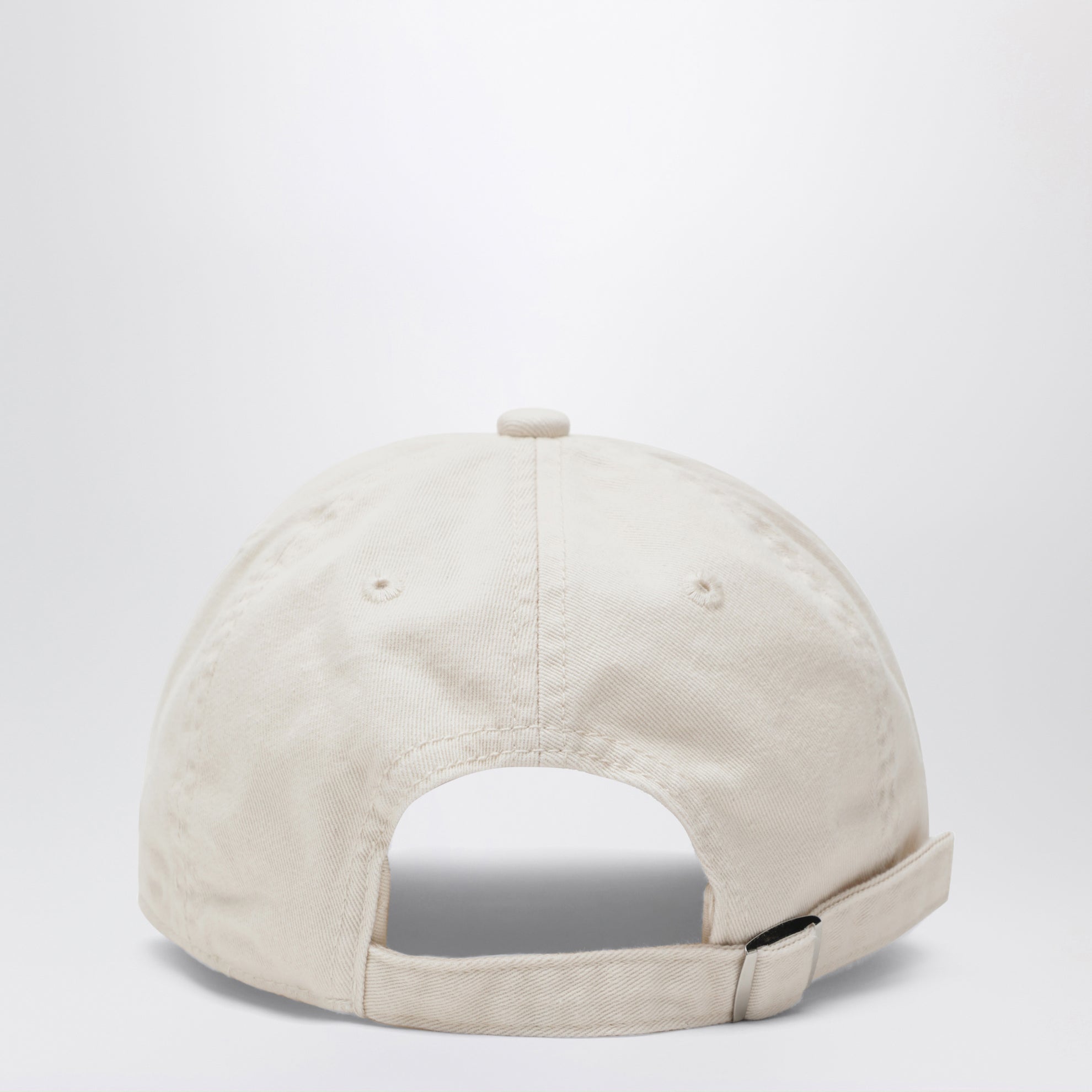 Casquette de baseball ivoire en coton
