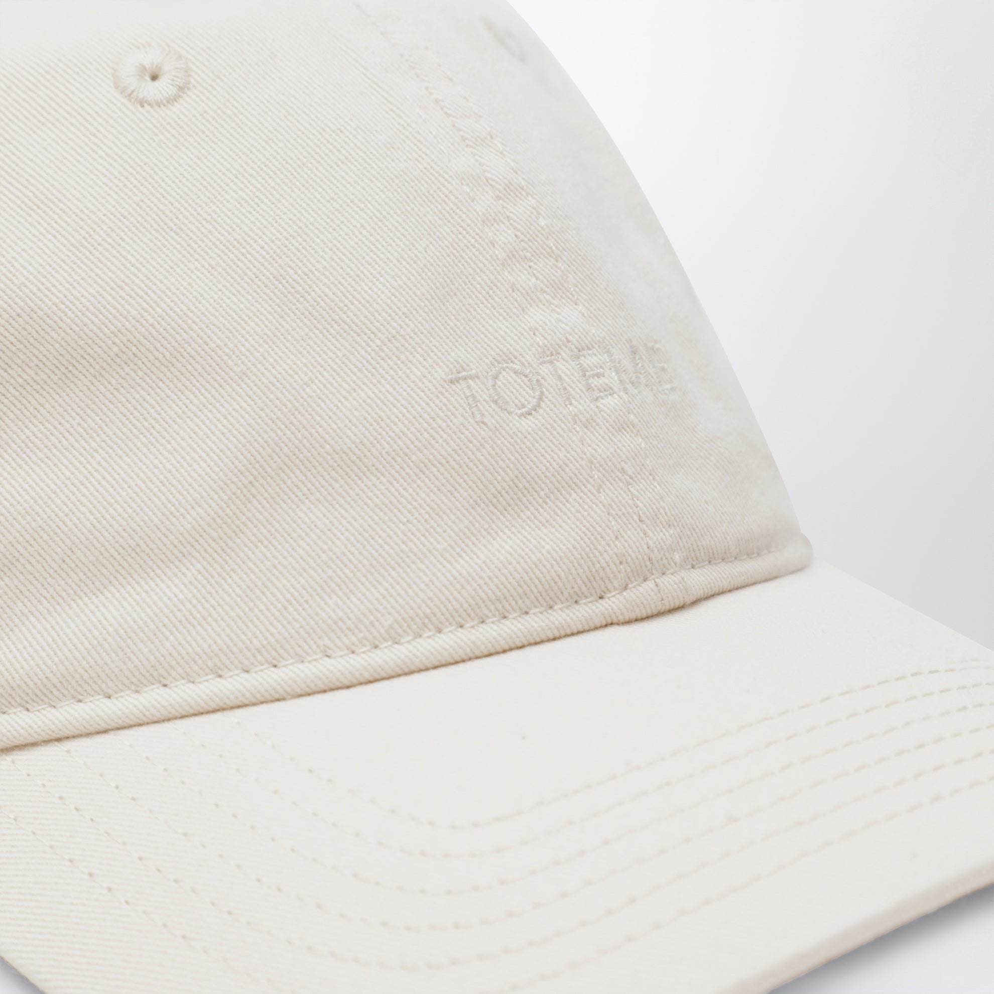 Casquette de baseball ivoire en coton