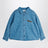 Blue denim polka dot shirt