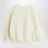 White sweatshirt with logo print