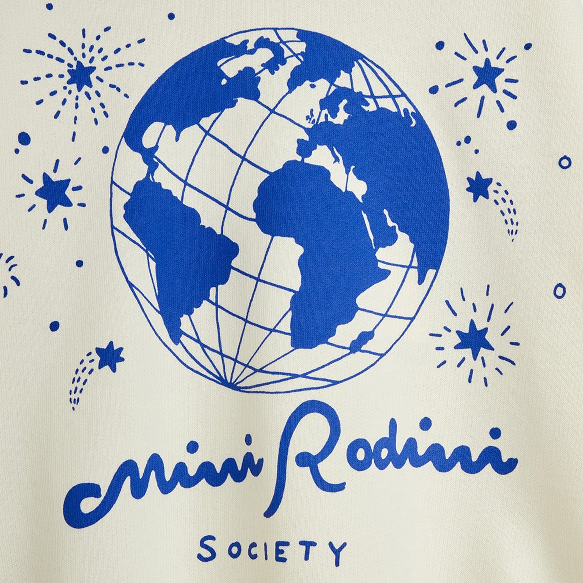 White sweatshirt with logo print