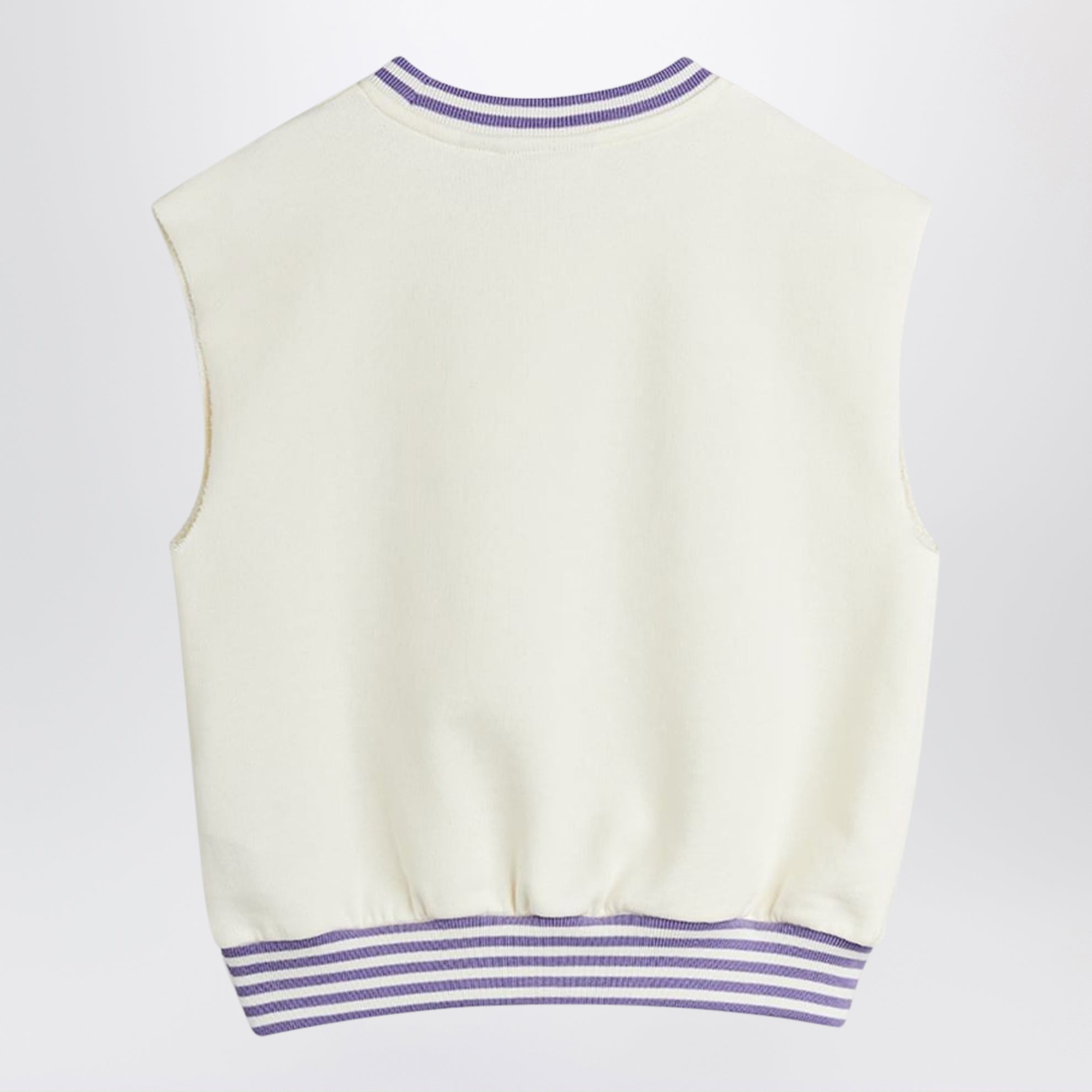White sleeveless Alien City FC tank top