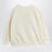 White sweatshirt with chenille Alien
