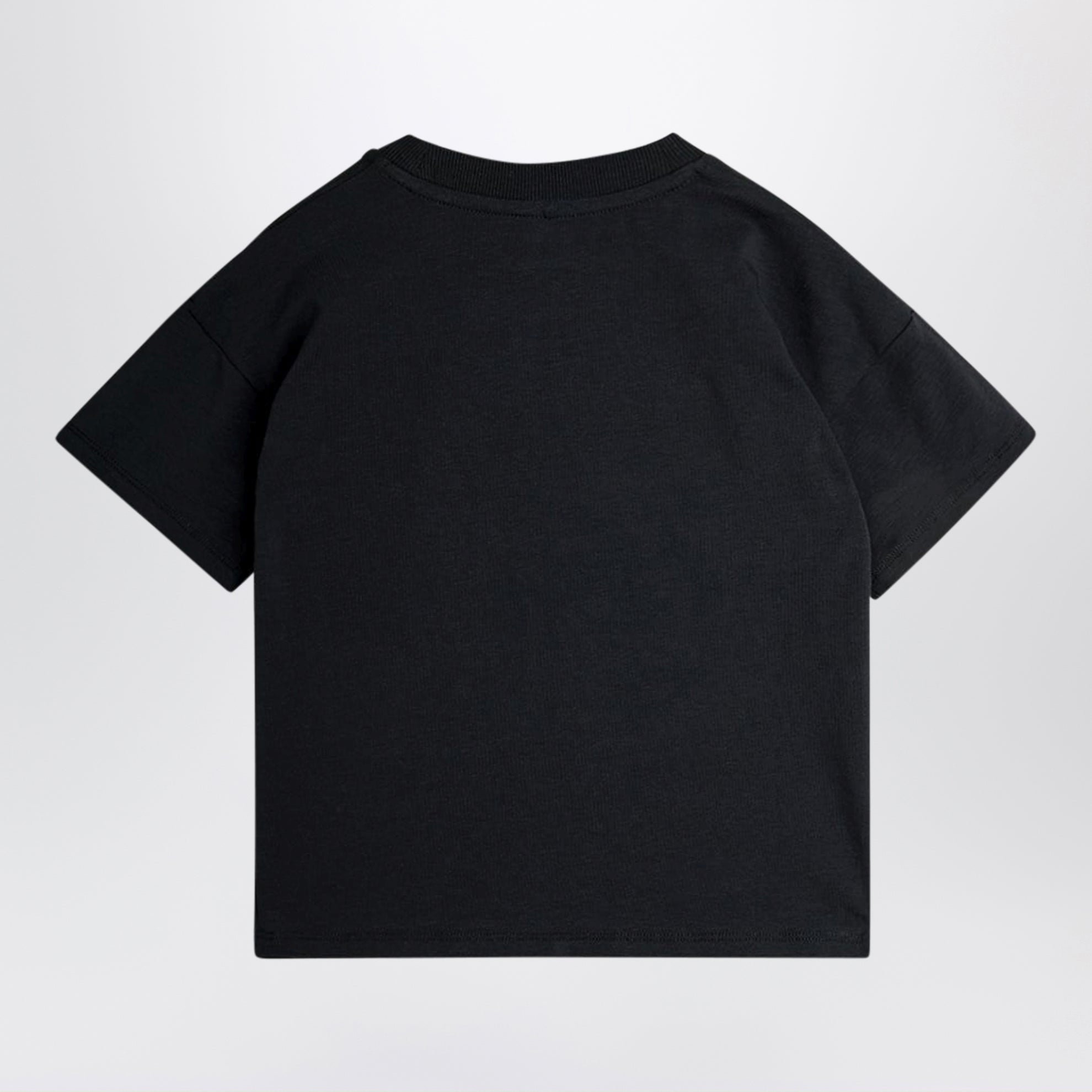T-shirt nera con stampa Planet