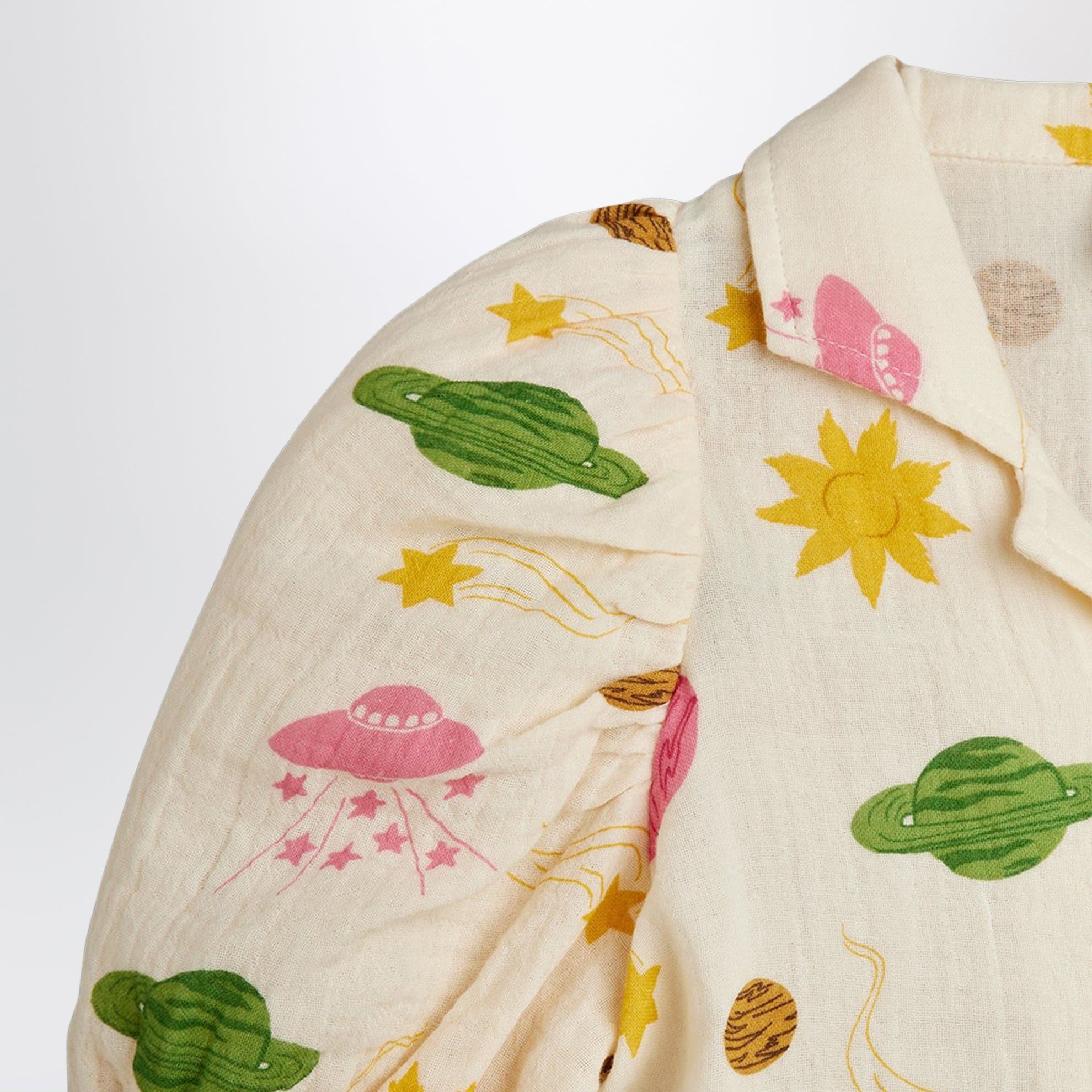 Blouse en mousseline avec imprimé spatial