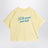 Gelbes T-Shirt mit To the Moon and Back Stickerei