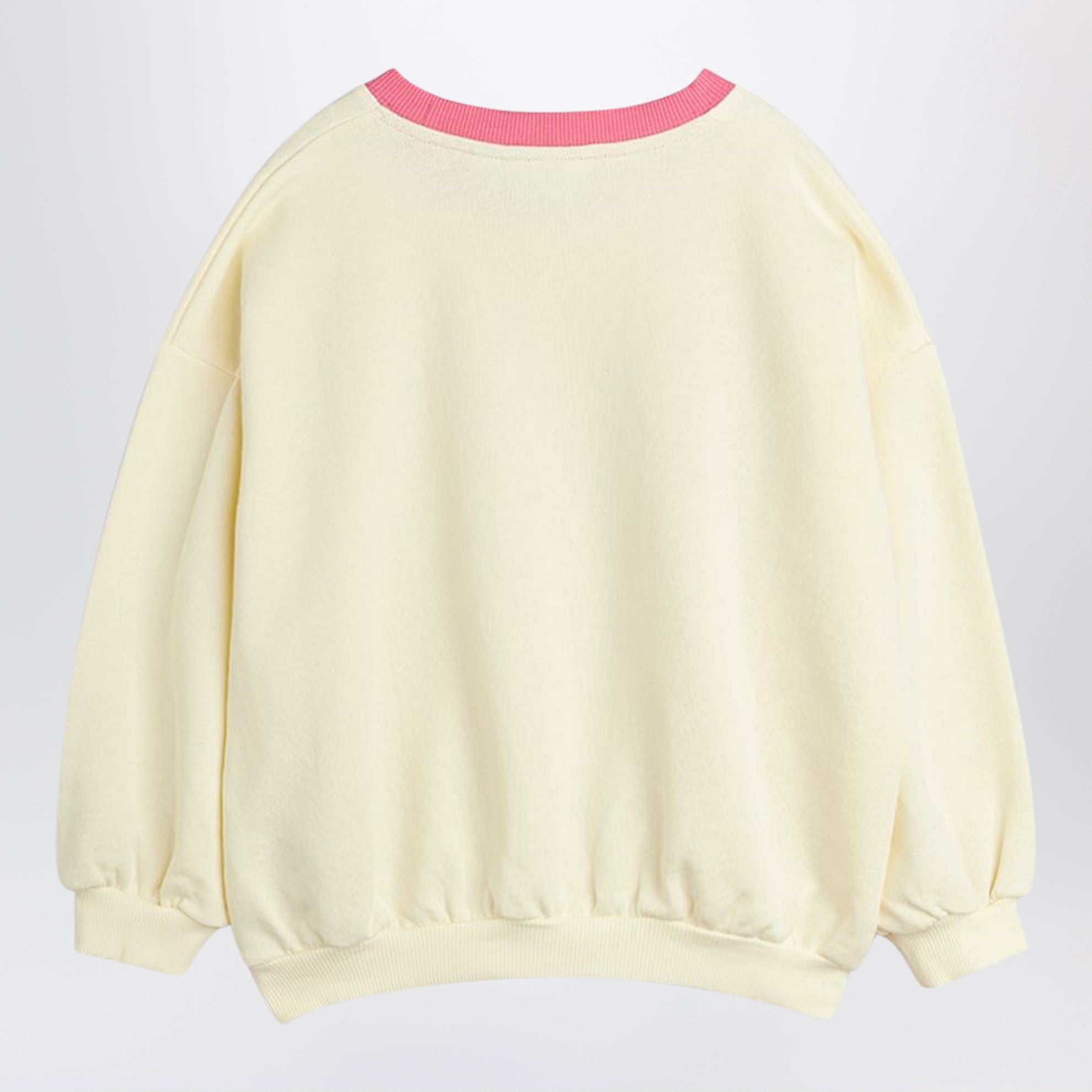 White sweatshirt with Travel Agency print