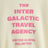 White sweatshirt with Travel Agency print