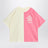 Weiß/Rosa T-Shirt mit Travel Agency Print