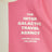 Weiß/Rosa T-Shirt mit Travel Agency Print