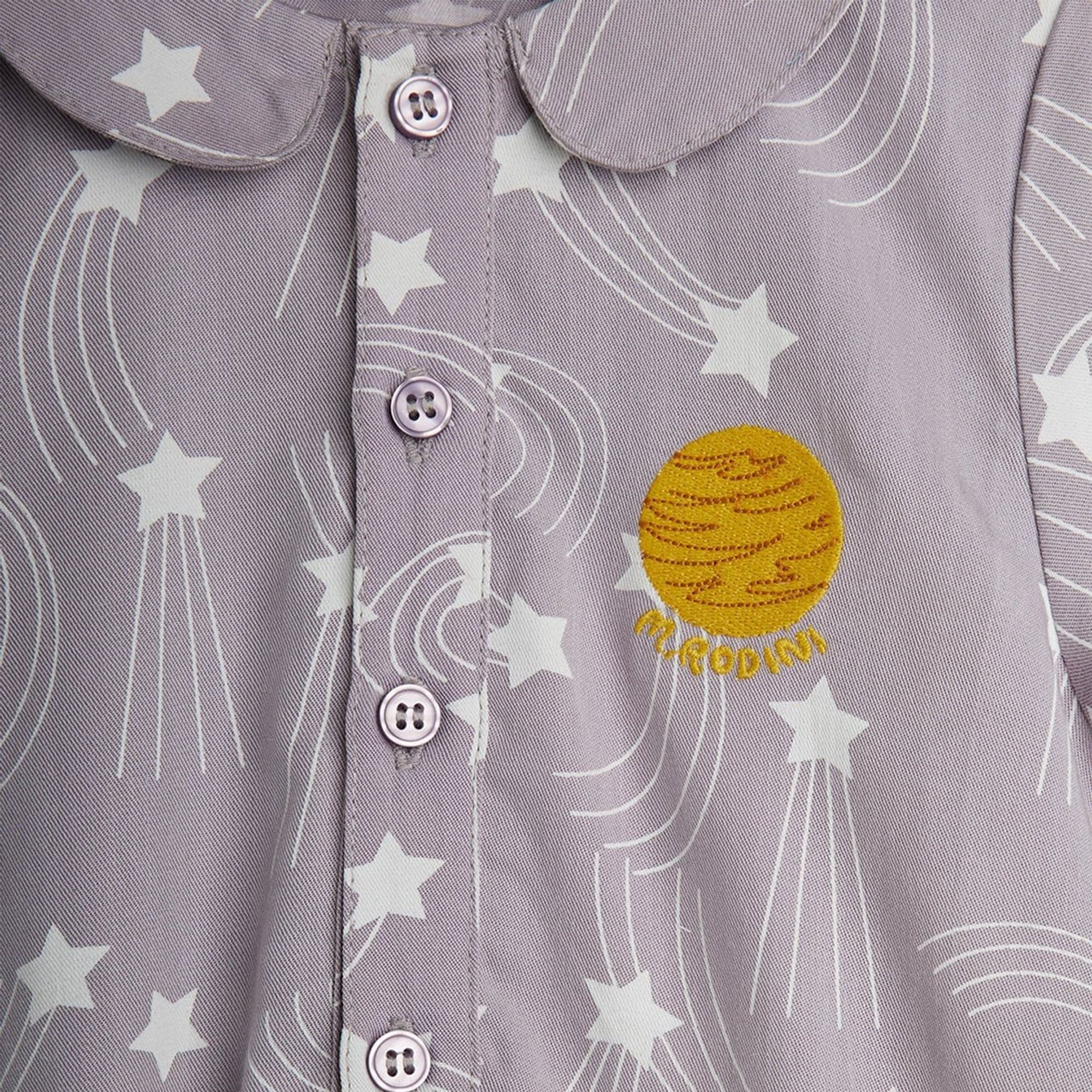 Purple bodysuit with Starfall print