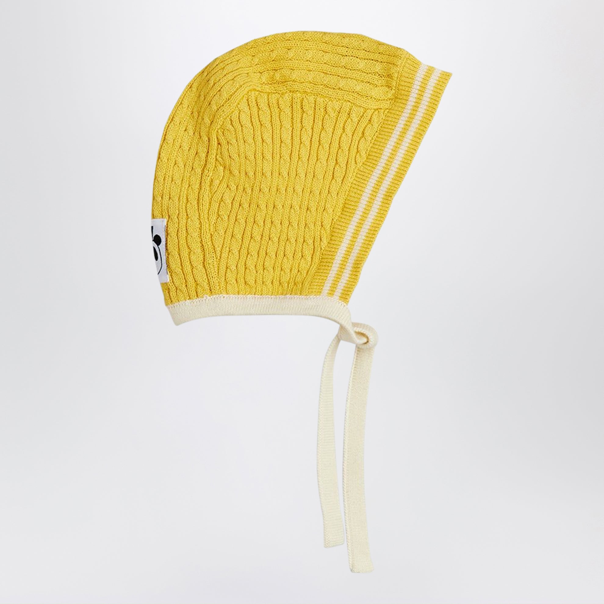Yellow cable-knit set